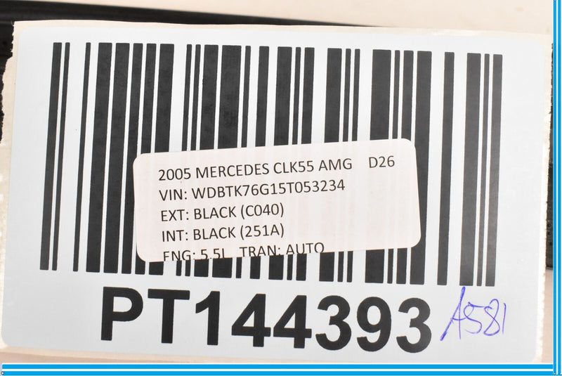 Load image into Gallery viewer, 03-09 Mercedes W209 CLK500 CLK550 CLK55 AMG Rear Left Quarter Molding Trim Oem