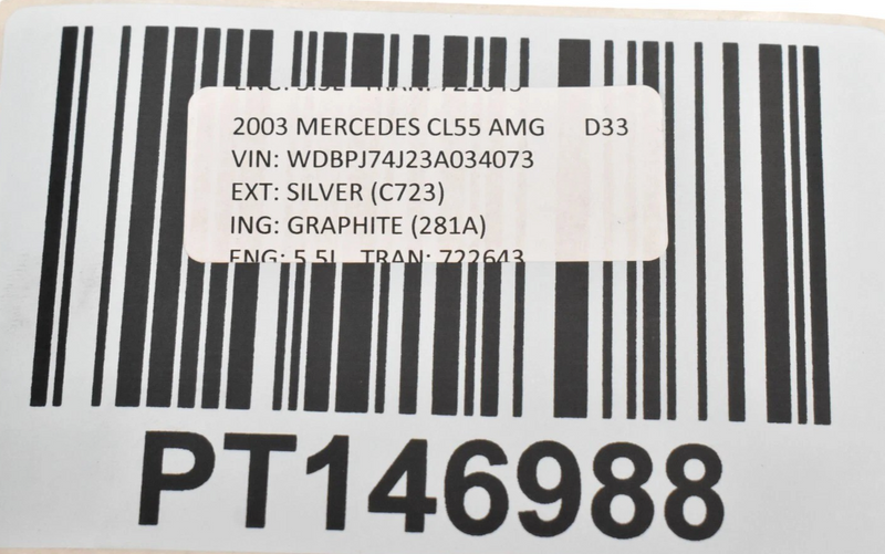 Load image into Gallery viewer, 03-06 Mercedes CL500 CL55 AMG Front Bumper Center Panel Frame 2158850365 Oem