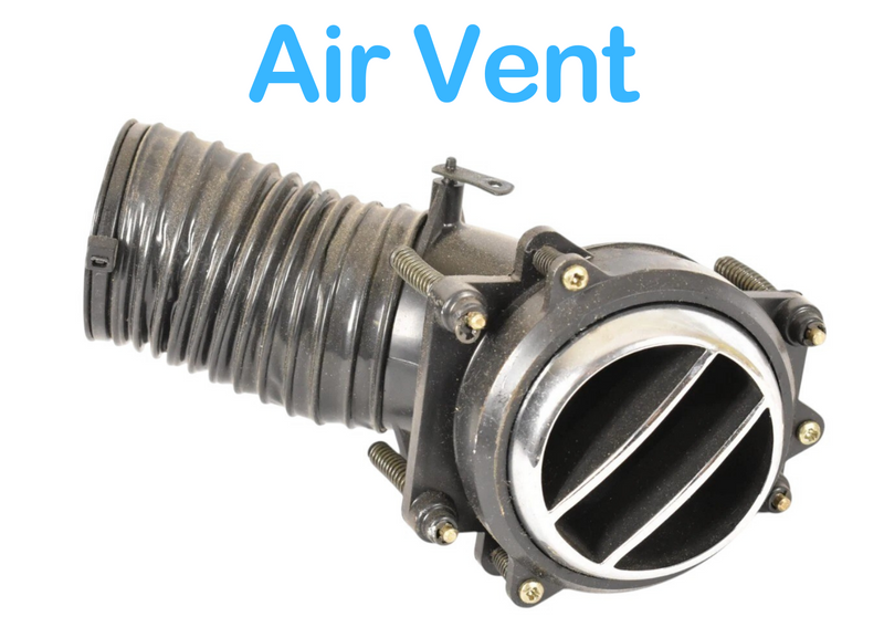 Load image into Gallery viewer, 1997 Bentley Turbo R Front Center Left Dash Board Chrome Air Vent W/ Trim OEM