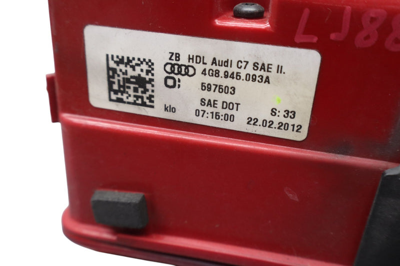 Load image into Gallery viewer, 12-15 Audi A7 Quattro S7 Rear Left Driver Side Inner Taillight Light Lamp Oem