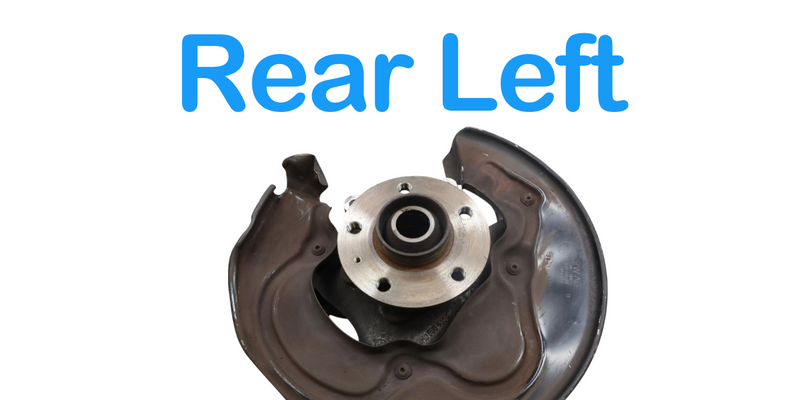 Load image into Gallery viewer, 11-18 Audi A8 A8L Quattro Rear Left Spindle Knuckle Wheel Hub 4H0615611H Oem