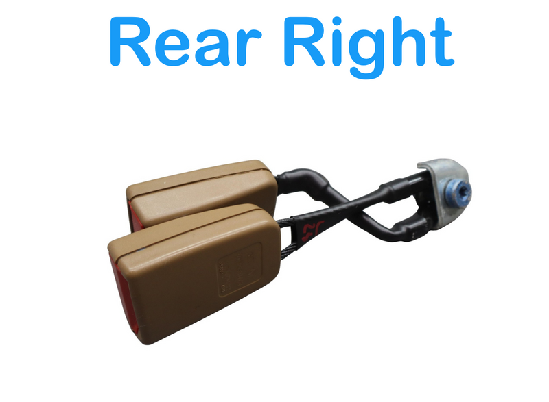 Load image into Gallery viewer, 07-13 Mercedes W221 S550 S63 AMG Rear Right Center Seatbelt Buckle Beige Oem