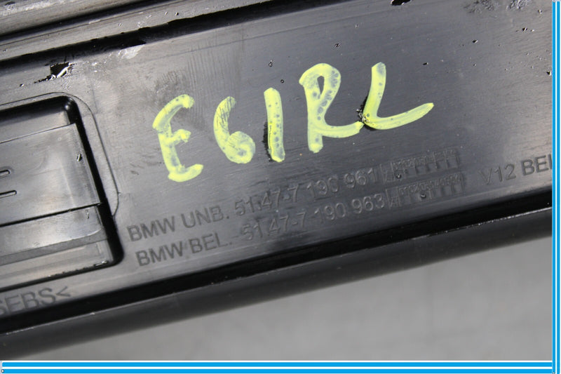 Load image into Gallery viewer, 09-15 BMW 750i 750Li F01 F02 Rear Left Door Sill Scuff Plate Trim 7181013 Oem
