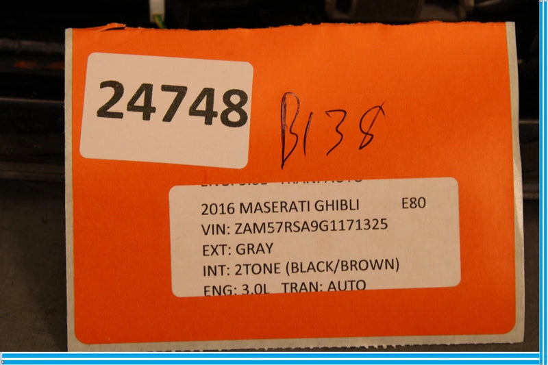 Load image into Gallery viewer, 14-17 Maserati Ghibli Trunk Deck Lid License Light Lamp Molding Cover 670010759