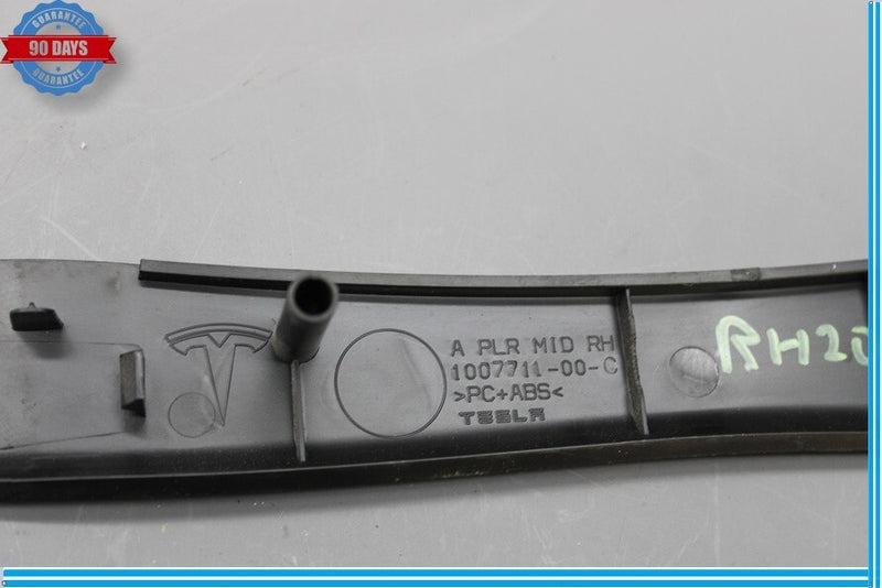 Load image into Gallery viewer, 12-20 Tesla Model S Right Middle A Pillar Trim Cover Panel 100771100C Oem