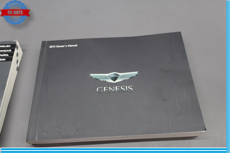 Load image into Gallery viewer, 2015 Hyundai Genesis User Owner Manual Guide Book W/ Case Black Oem