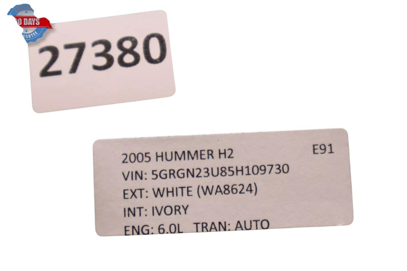 Load image into Gallery viewer, 03-07 Hummer H2 Front Left Driver Side Upper Seat Back Cushion 88940368 Oem