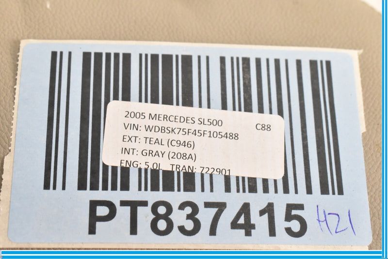 Load image into Gallery viewer, 03-05 Mercedes SL500 SL600 R230 Front Left Seat Headrest Head Rest Oem