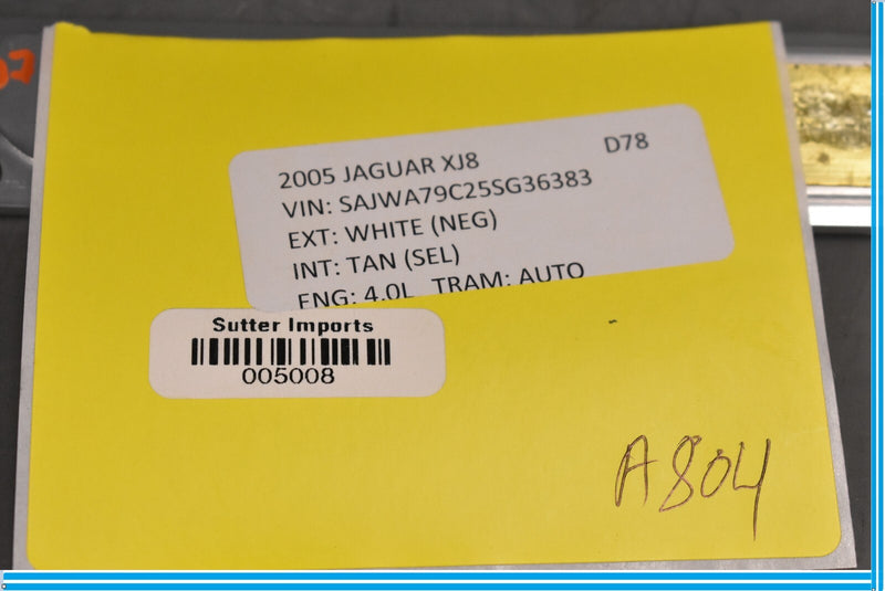Load image into Gallery viewer, 04-07 Jaguar XJ8 XJR X358 Front Left Driver Side Door Tread Scuff Plate Trim Oem