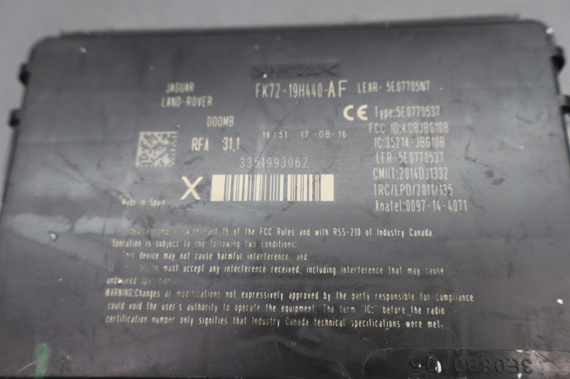 Load image into Gallery viewer, 16-20 Jaguar XE Anti-Theft Keyless Entry Control Module FK7219H440AF Oem