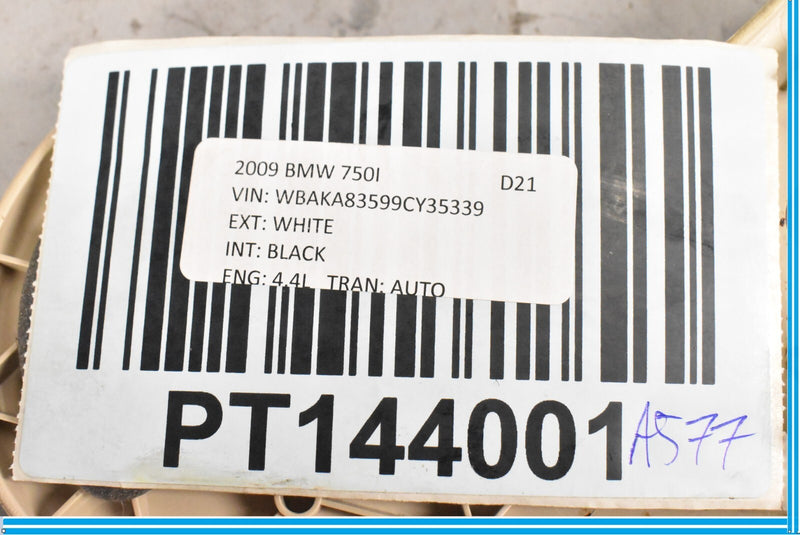 Load image into Gallery viewer, 09-12 BMW 750i 750Li F02 F01 Front Right Passenger Seat Inner Trim Cover Oem