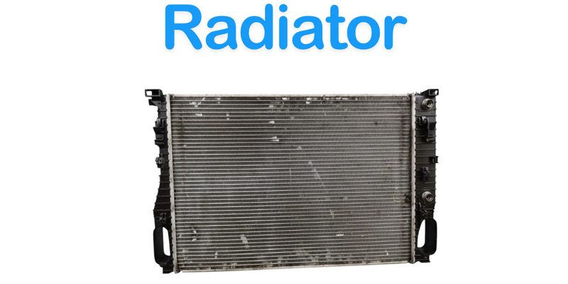 Load image into Gallery viewer, 99-11 Mercedes W219 E55 AMG CLS55 Cooling Radiator AC A/C Condenser Oem