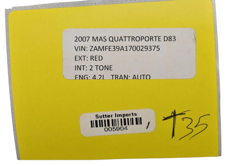 Load image into Gallery viewer, 03-13 Maserati Quattroporte Rear Tailgate Trunk Cargo Trim Panel Cover Oem