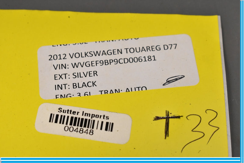 Load image into Gallery viewer, 11-17 Volkswagen VW Touareg Rear Left Side C Pillar Lower Trim Cover Panel Oem