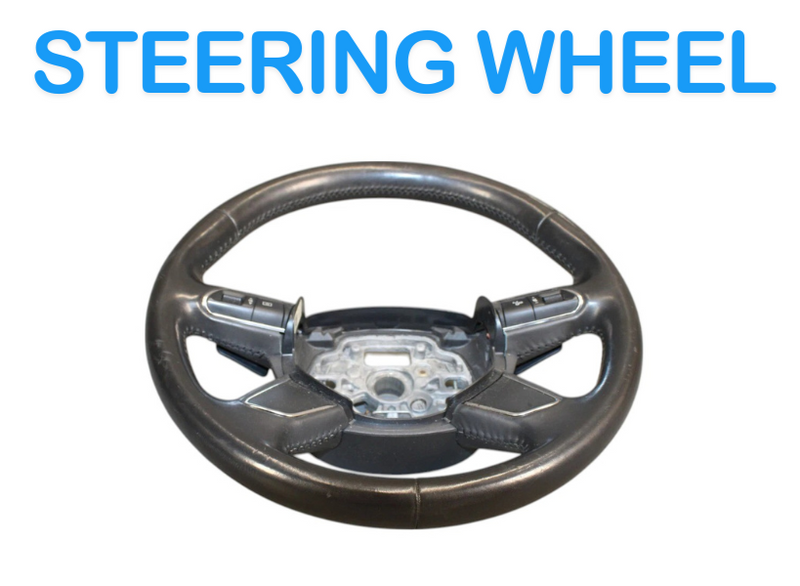 Load image into Gallery viewer, 11-17 Audi A8 Quattro Steering Wheel Leather Black W/ Switches 4H0419091 OEM