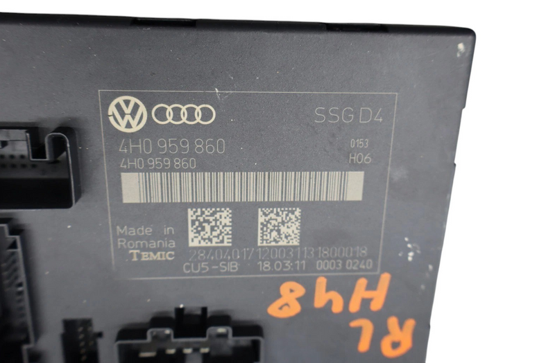 Load image into Gallery viewer, 11-18 Audi A8 Quattro S8 Rear Left Side Seat Control Module Unit 4H0-959-860 Oem