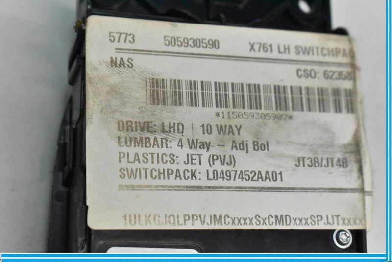 Load image into Gallery viewer, 16-20 Jaguar XF Front Left Driver Side Seat Adjustment Switch GX6314B566CAA OEM