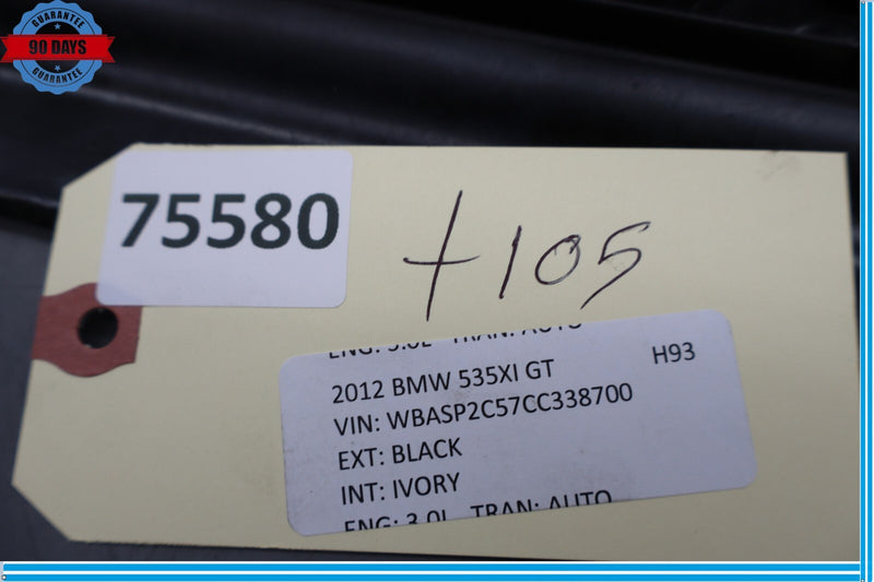 Load image into Gallery viewer, 10-13 BMW 535i GT xDrive Rear Left Side Trunk Boot Carpet Trim Panel Oem