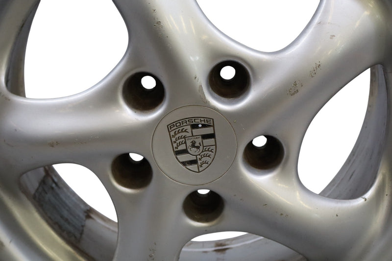 Load image into Gallery viewer, 97-05 Porsche Boxster 911 Front Alloy Wheel Rim Disc 17x7 17" R17 Silver Oem