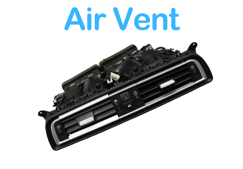 Load image into Gallery viewer, 09-15 BMW 750i 750Li Center Dash A/C Air Vent Grille W/ Hazard Lock Switch Oem