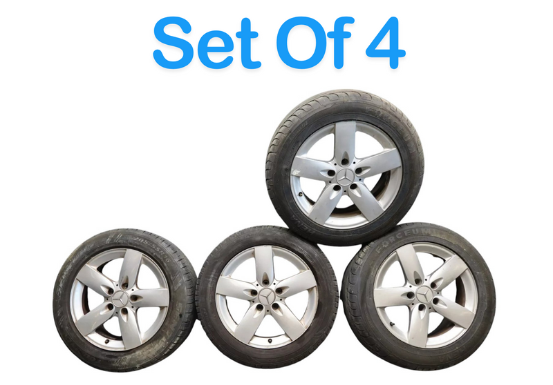 Load image into Gallery viewer, 05-11 Mercedes R171 SLK280 SLK350 8 x 16 16" Wheel Rims Tire Set of 4 Oem