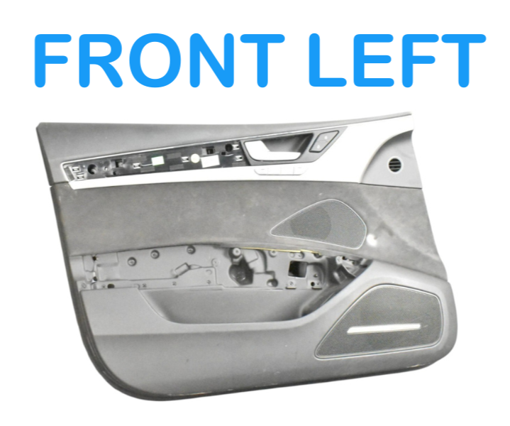 Load image into Gallery viewer, 11-17 Audi A8 Front Left Driver Interior Door Trim Panel Black 4H0868151A OEM