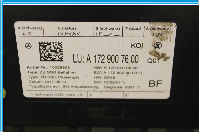 Load image into Gallery viewer, 10-18 Mercedes CLS550 E350 Front Right Passenger Side Seat Control Module Oem