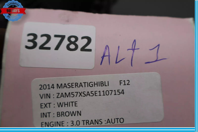 Load image into Gallery viewer, 14-17 Maserati Ghibli Quattroporte Engine Alternator Generator 200 AMP Oem