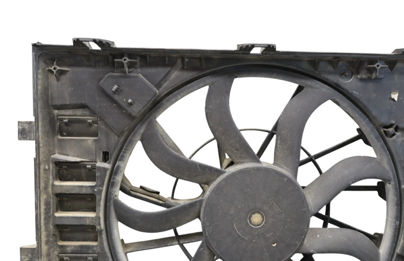 Load image into Gallery viewer, 11-17 Volkswagen VW Touareg Radiator Cooling Fan Shroud And Motor 7P0121207A Oem