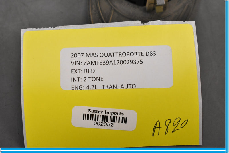 Load image into Gallery viewer, 03-12 Maserati Quattroporte M139 Sunroof Sun Roof Control Switch Trim Beige Oem