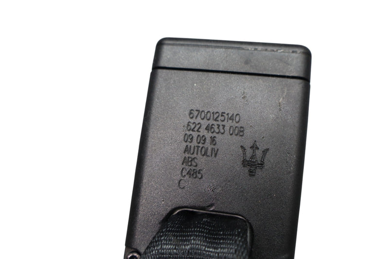 Load image into Gallery viewer, 14-21 Maserati Ghibli Rear Left Side Seat Belt Buckle Black 6700125140 Oem