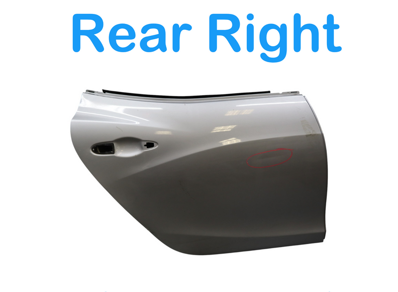Load image into Gallery viewer, 14-22 Maserati Ghibli Rear Right Passenger Side Door Shell Panel Silver Oem