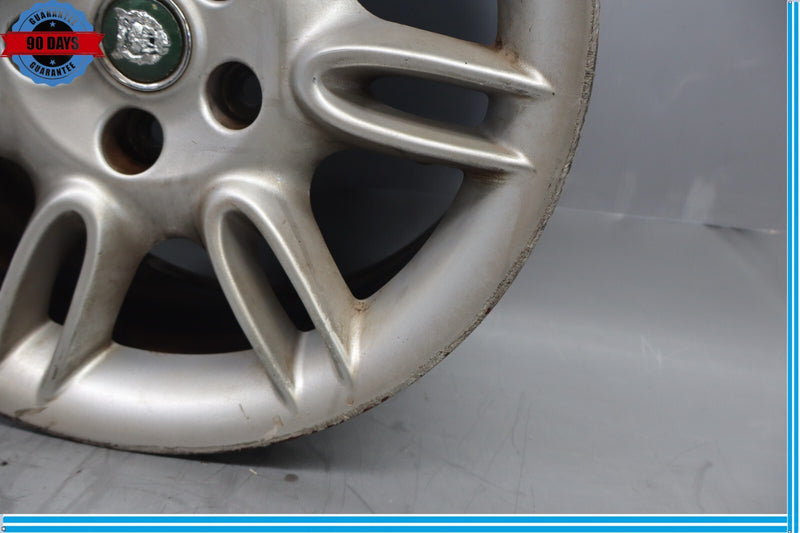 Load image into Gallery viewer, 97-06 Jaguar X100 XK8 XKR Impeller 9 x 18 Rear Wheel Rim Silver MJE6118BA Oem