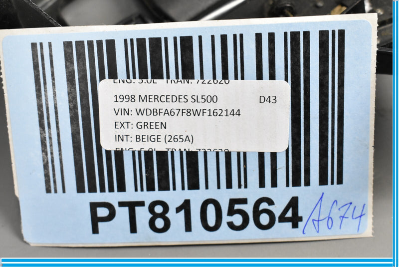 Load image into Gallery viewer, 1998 Mercedes R129 SL500 SL600 Left Side Soft Top Flap Trim 1296930116 Oem