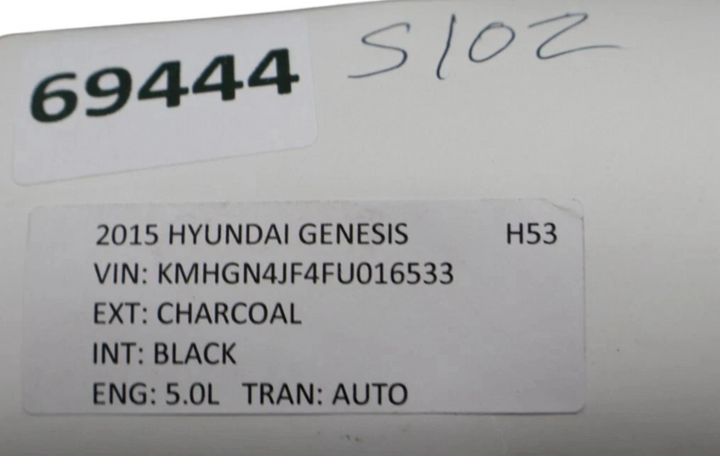 Load image into Gallery viewer, 15-19 Hyundai Genesis G80 Rear Center Seatbelt Retractor W/Buckle 89850B1500 Oem