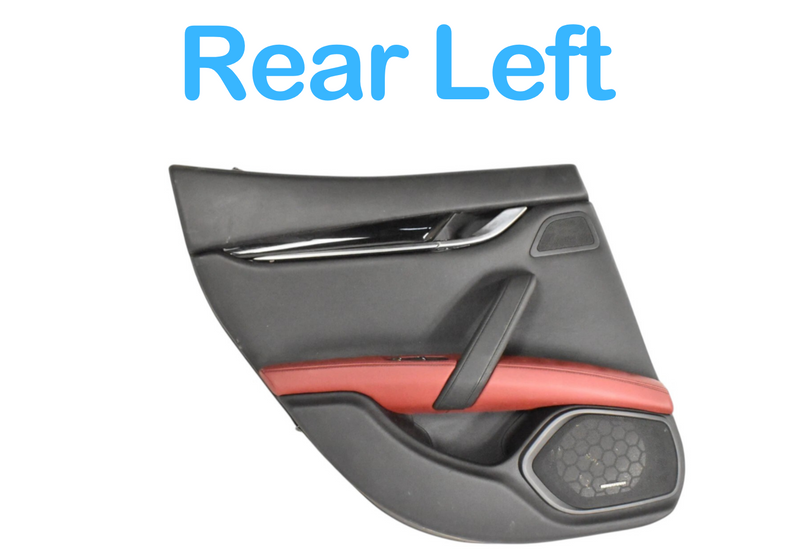 Load image into Gallery viewer, 14-17 Maserati Ghibli Rear Left Complete Interior Door Panel 06700086140 Oem