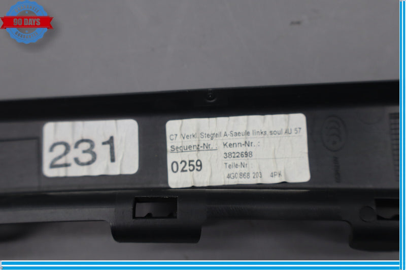 Load image into Gallery viewer, 12-18 Audi A6 Quattro Front Left Driver Side A Pillar Cover Panel Trim Oem