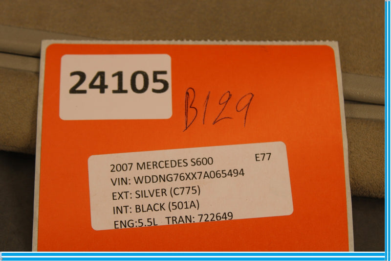 Load image into Gallery viewer, 07-13 Mercedes S550 S400 S600 W221 Front Right Side Sun Visor Shade Sunvisor Oem