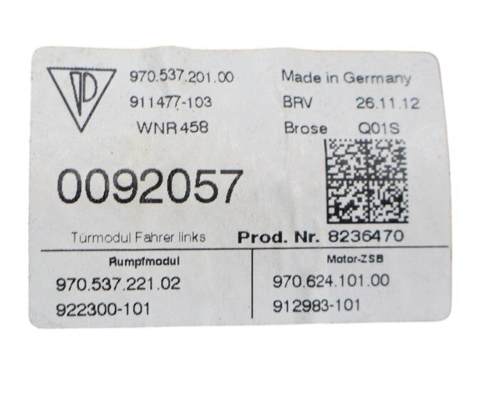 Load image into Gallery viewer, 10-16 Porsche Panamera 970 Turbo S GTS Front Left Side Door Window Regulator Oem