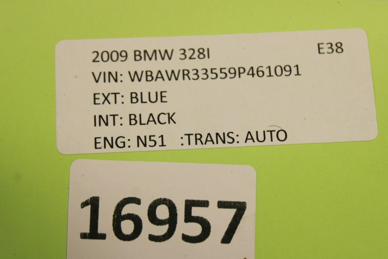 Load image into Gallery viewer, 06-13 BMW 328i 335i Rear Left Driver Side Lower Seat Bottom Cover Cushion Oem