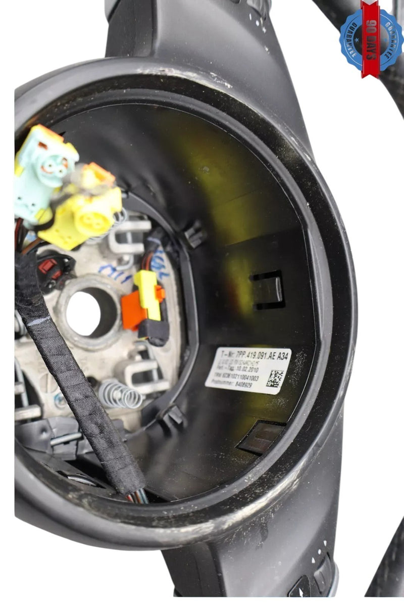 Load image into Gallery viewer, 11-14 Porsche Panamera Cayenne Steering Wheel Black Leather 97034780383 Oem