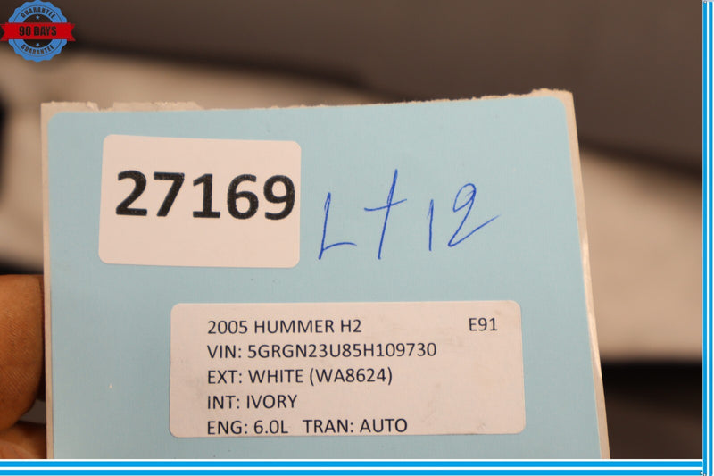 Load image into Gallery viewer, 03-07 HUMMER H2 Left Driver Side B Pillar Trim Cover Panel 15058525 Oem