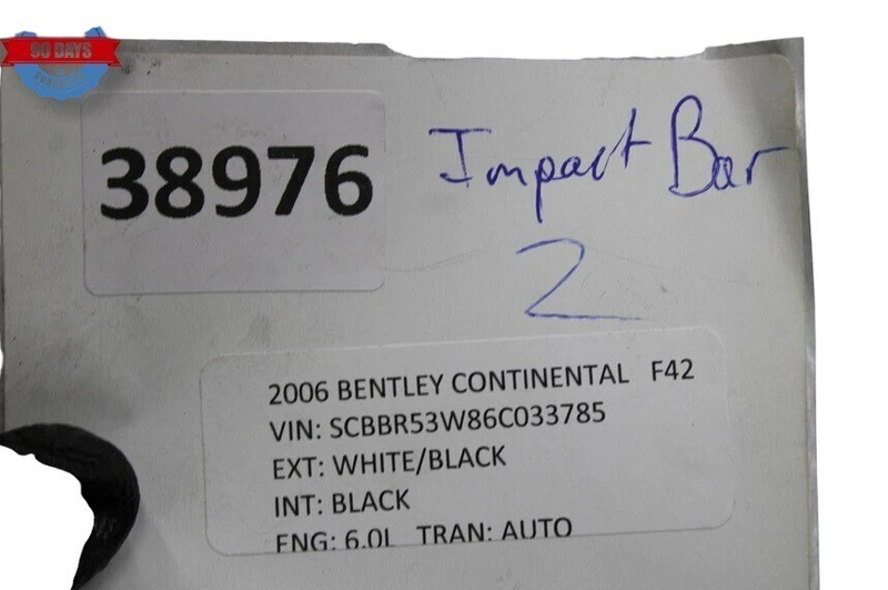 Load image into Gallery viewer, 03-11 Bentley Continental GTC GT Front Lower Bumper Reinforcement Impact Bar OEM