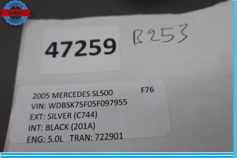 Load image into Gallery viewer, 03-12 Mercedes R230 SL500 Front Right Passenger Seat Inner Track Trim Cover Oem