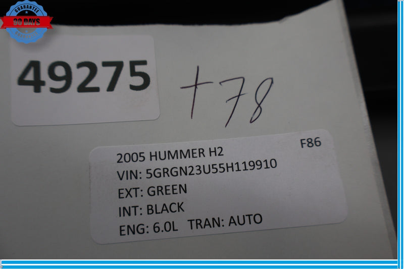 Load image into Gallery viewer, 03-07 Hummer H2 Front Right Passenger Seat Outer Trim Cover Panel Oem