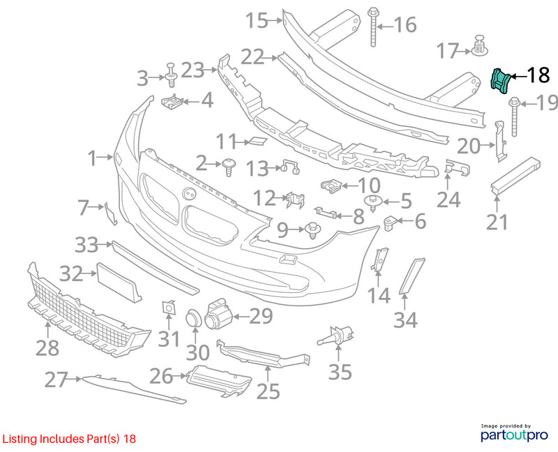 Load image into Gallery viewer, BMW RIGHT FRONT CARRIER ADAPTER PLATE F01 F07 F06 5 6 7 SERIES 7186514 09-2015