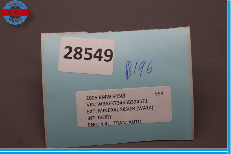 Load image into Gallery viewer, 04-10 BMW 645Ci 650i Front Right Passenger Side Seat Lumber Switch Black Oem