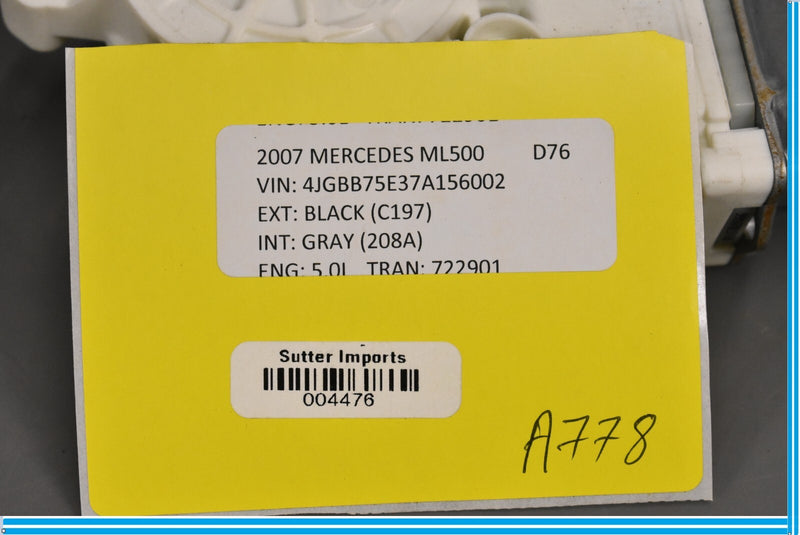 Load image into Gallery viewer, 06-12 Mercedes ML350 ML500 GL450 Front Left Driver Window Motor Regulator Oem