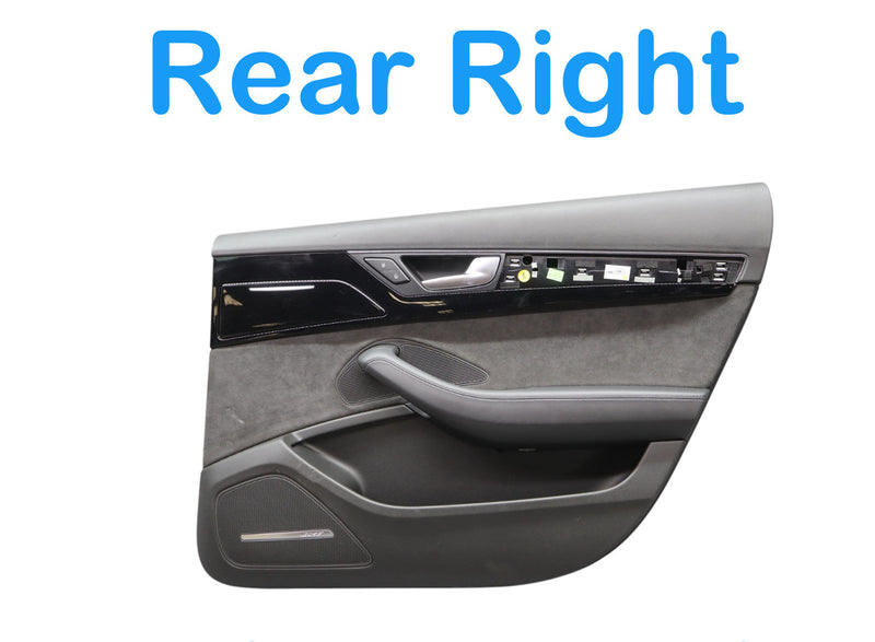 Load image into Gallery viewer, 11-18 Audi A8 A8L Quattro Rear Right Passenger Side Interior Door Panel Trim Oem