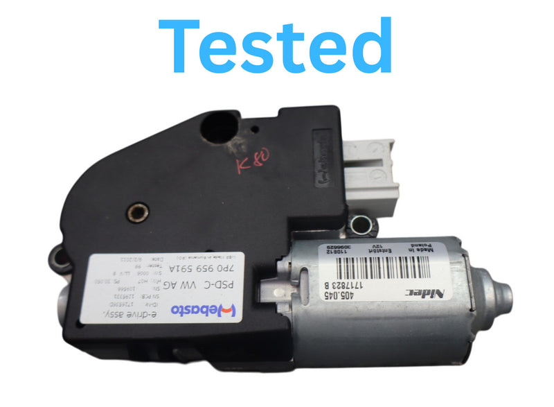 Load image into Gallery viewer, 11-17 Volkswagen Touareg Front Panoramic Sunroof Sun Roof Motor 7P0959591B Oem